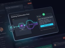 BUSINESS Flow: CRM sync, booking, and Slack notifications