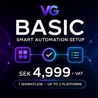 BASIC Smart Automation Setup Badge SEK 4,999